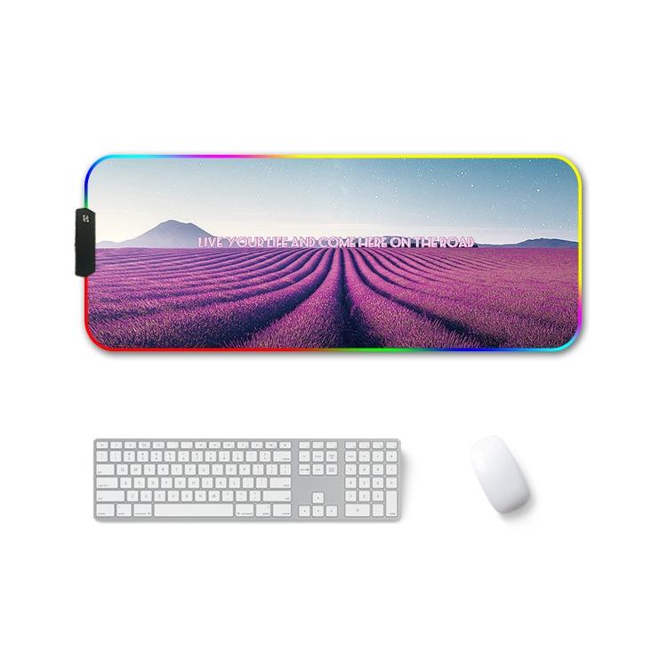 V562-C4018412750DBT-202508291436-00 Rgb Non Slip Mouse Pad With Thermal Transfer - Lavender - Image 1