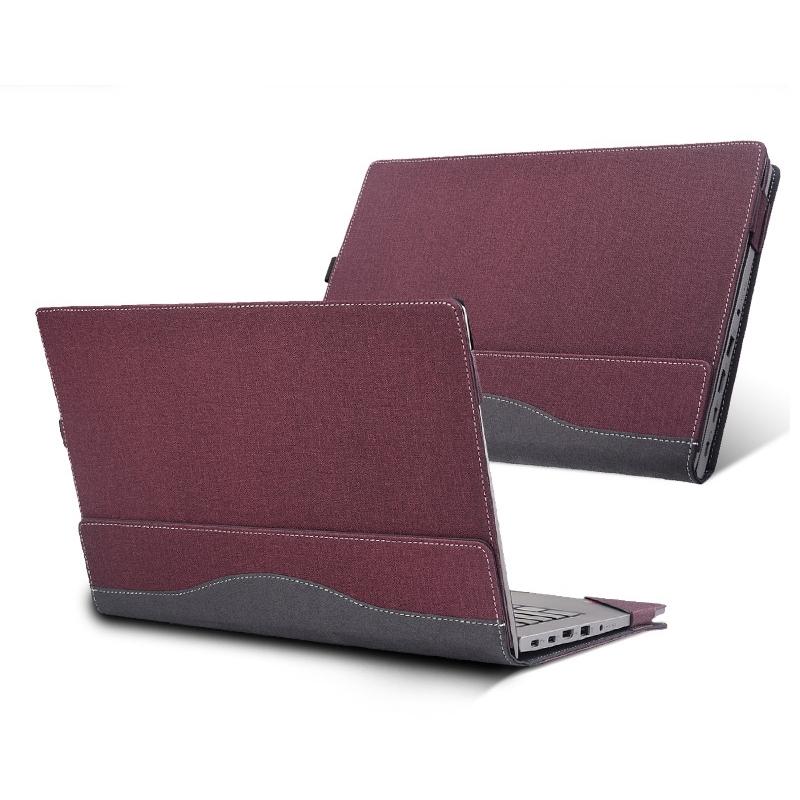 V562-C507400600ADE-202508290554-00 Protective Leather Laptop Case - Anti-Fall - Wine Red - For Lenovo V15 G2 Alc / Itl / Ijl - Image 1