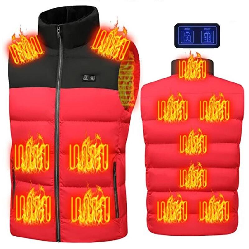 V562-C7067235060DBT-202508291240-00 Winter Smart Dual-Control 13-Zone Charging Heating Vest - Red - Xxxxl - Image 1