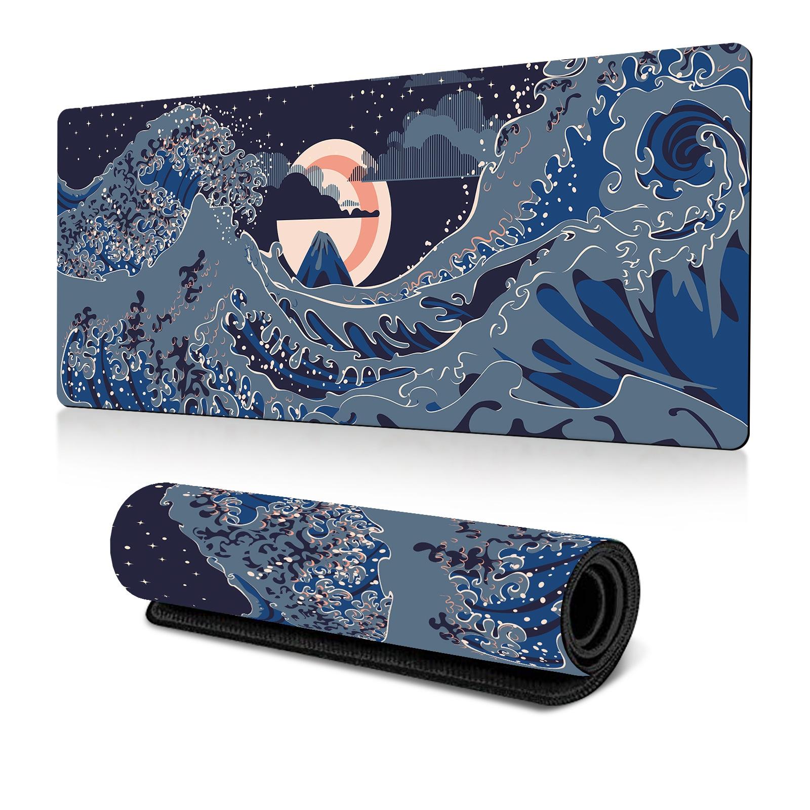 V562-D5008855060DBT-202508291245-00 Non Slip Gaming Mouse Pad Big Wave Design - No.14 - 400X900X2Mm - Image 1