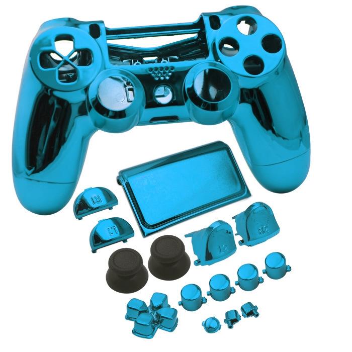 V562-E1060681060DBT-202508282335-00 Ps4 Slim Protective Case - Electroplated - Blue - Image 1