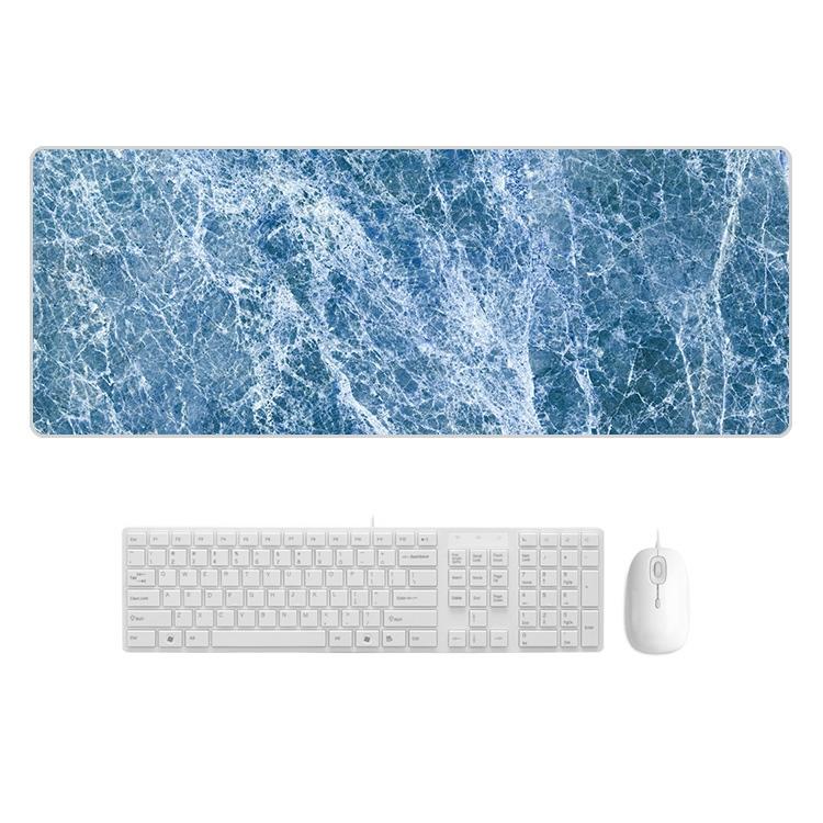 V562-E3067322750DBT-202508291305-00 Marble Rubber Mouse Pad Durable & Stylish - Blue Marble - Image 1