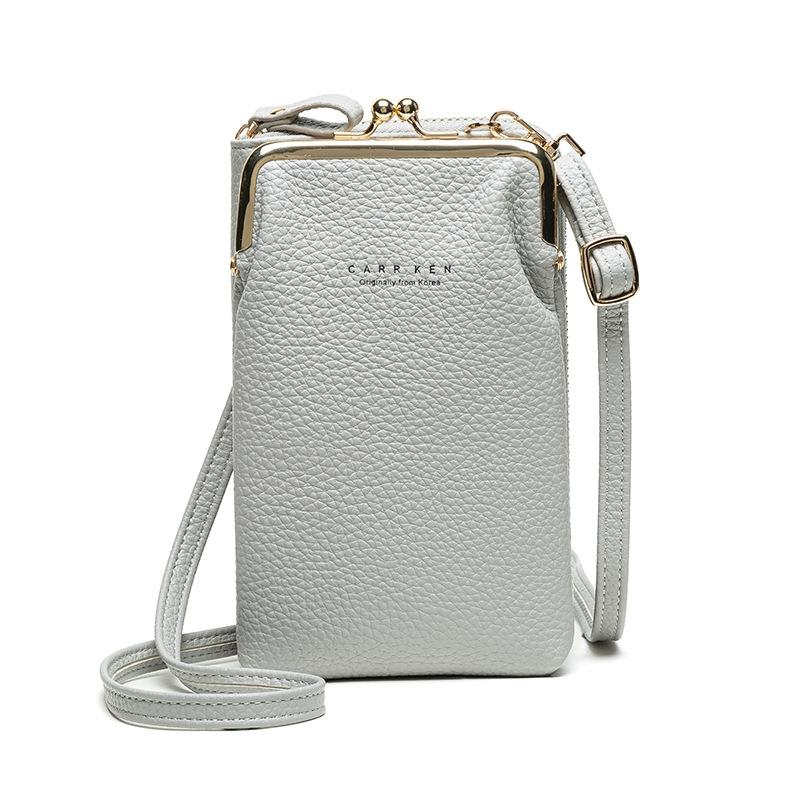 V562-F1041838650DBT-202508291011-00 Stylish Pebbled Shoulder Bag For Women - Light Blue - Image 1