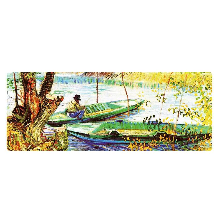 V562-K0177022060DBT-202508291515-00 Large Desk Mouse Pad For Oil Painting - Fisherman - Image 1