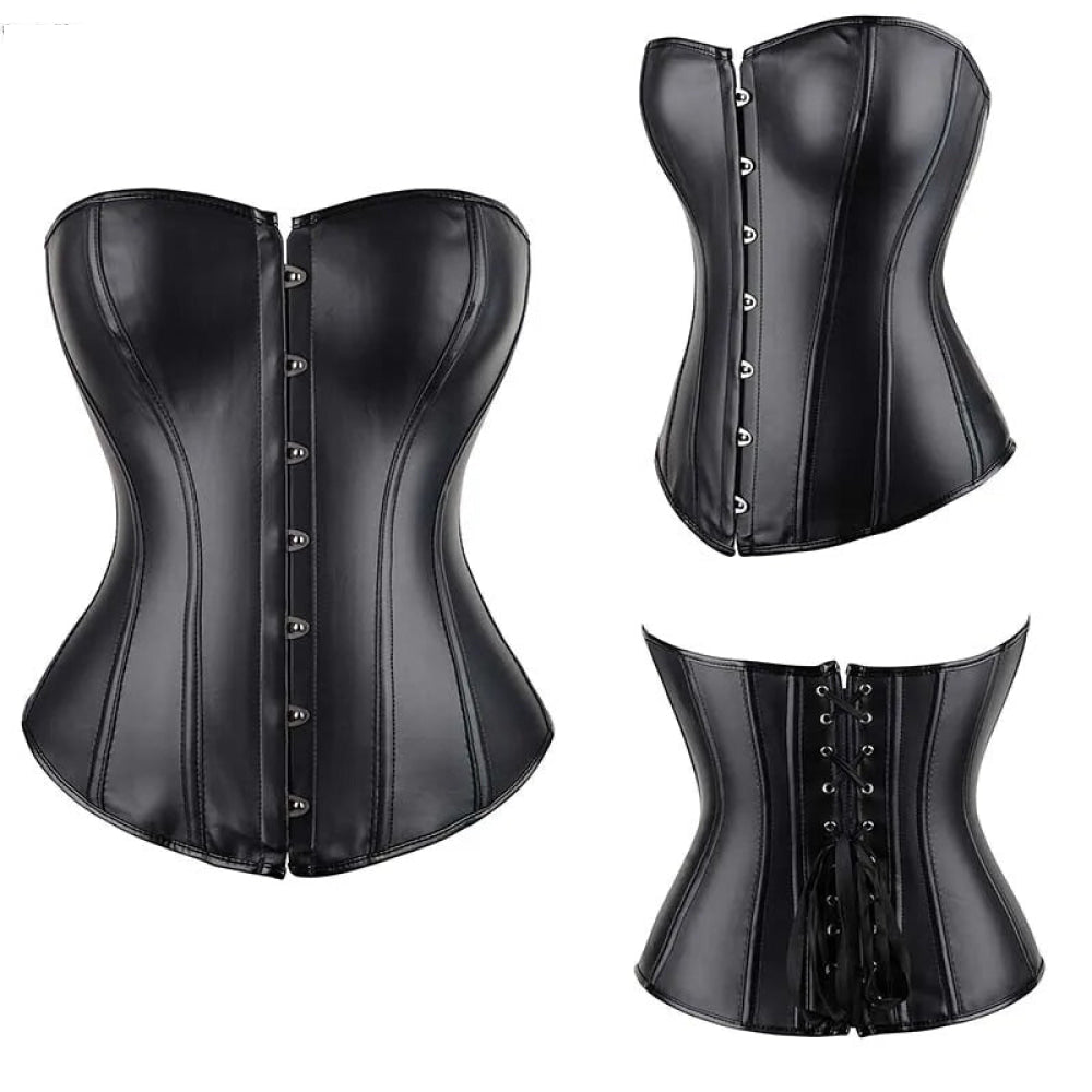 V562-OBBPBBNLOIXAPBIA-7-202508291854-00 Steampunk Plus Size Slimming Body Shapewear Corset Red / Black - Black - 5Xl - Image 1