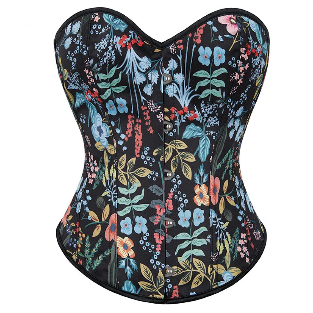 V562-OBBPBBNTBAKPTAKL-7-202508291830-00 Strapless & Backless Corset Tops For Women Front 5 Busk Closure Lace Up Boned Plus Size S-6Xl - M - Image 1