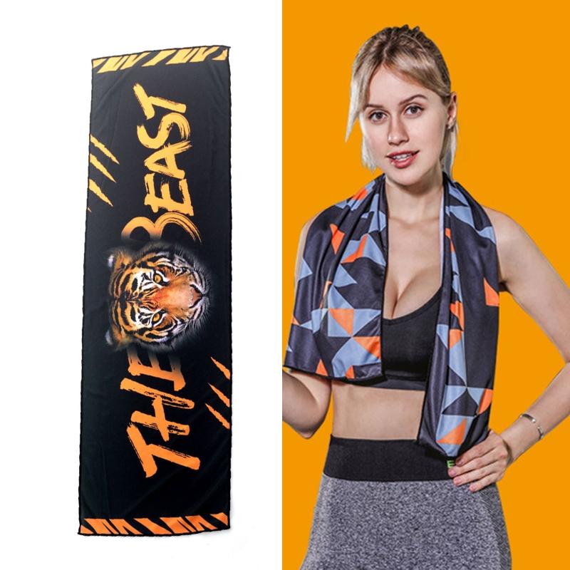 V562-T1012443850DBT-202508290616-00 Quick Drying Gym Towel For Sports - Black Tiger - Image 1