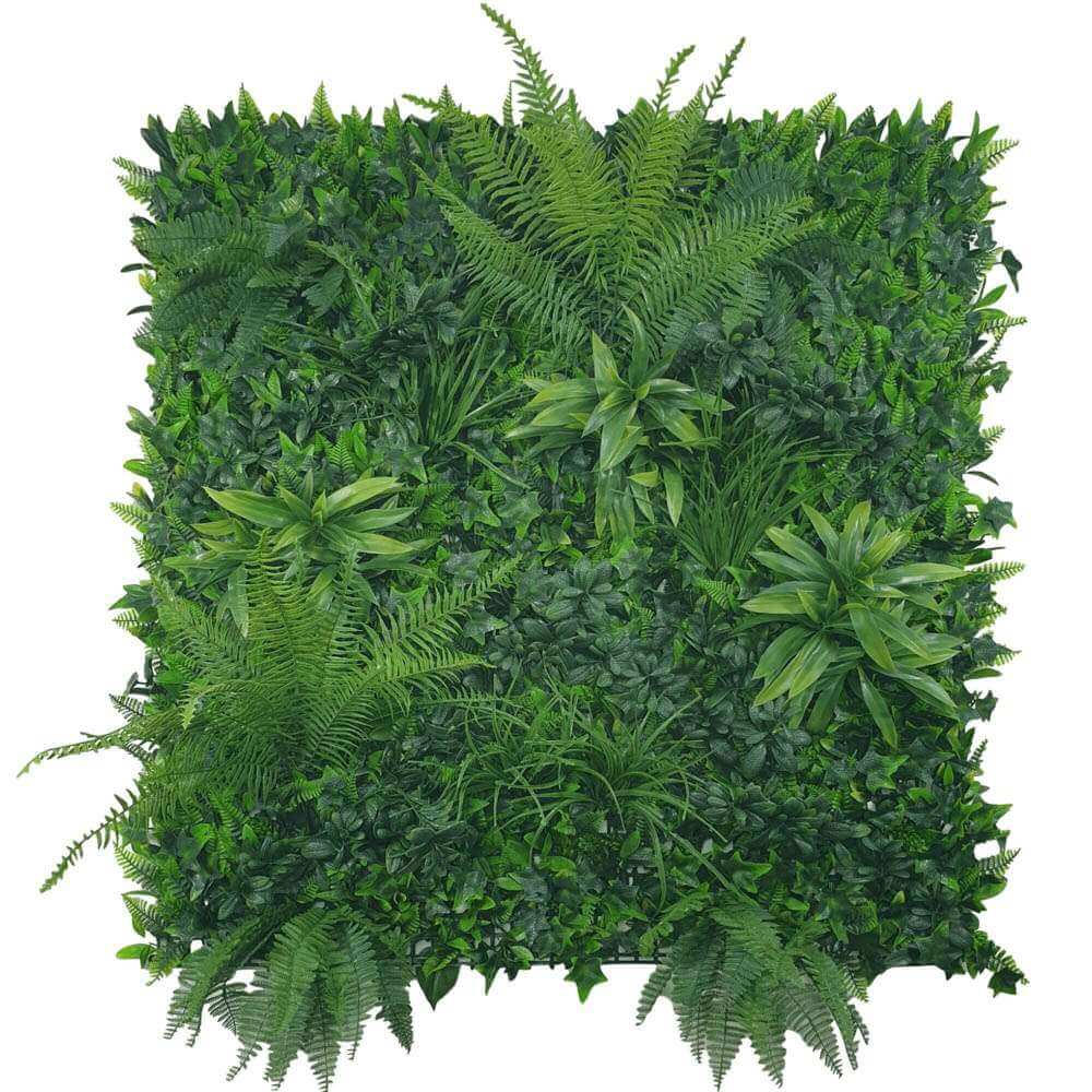 V637-1104944-202508251355-00 Jungle Fern Vertical Garden / Green Wall UV Resistant 1m X 1m - Image 1