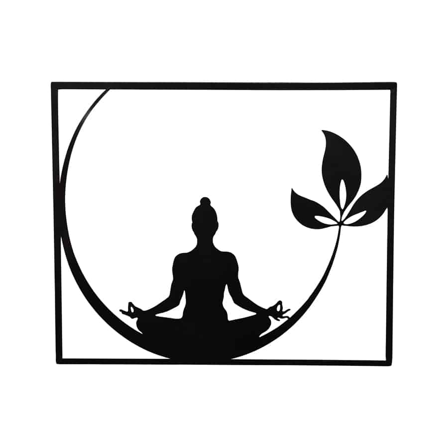 V637-71498BUD-202508251925-00 Laser cut Meditation Buddha Wall Art 60x50cm - Image 1
