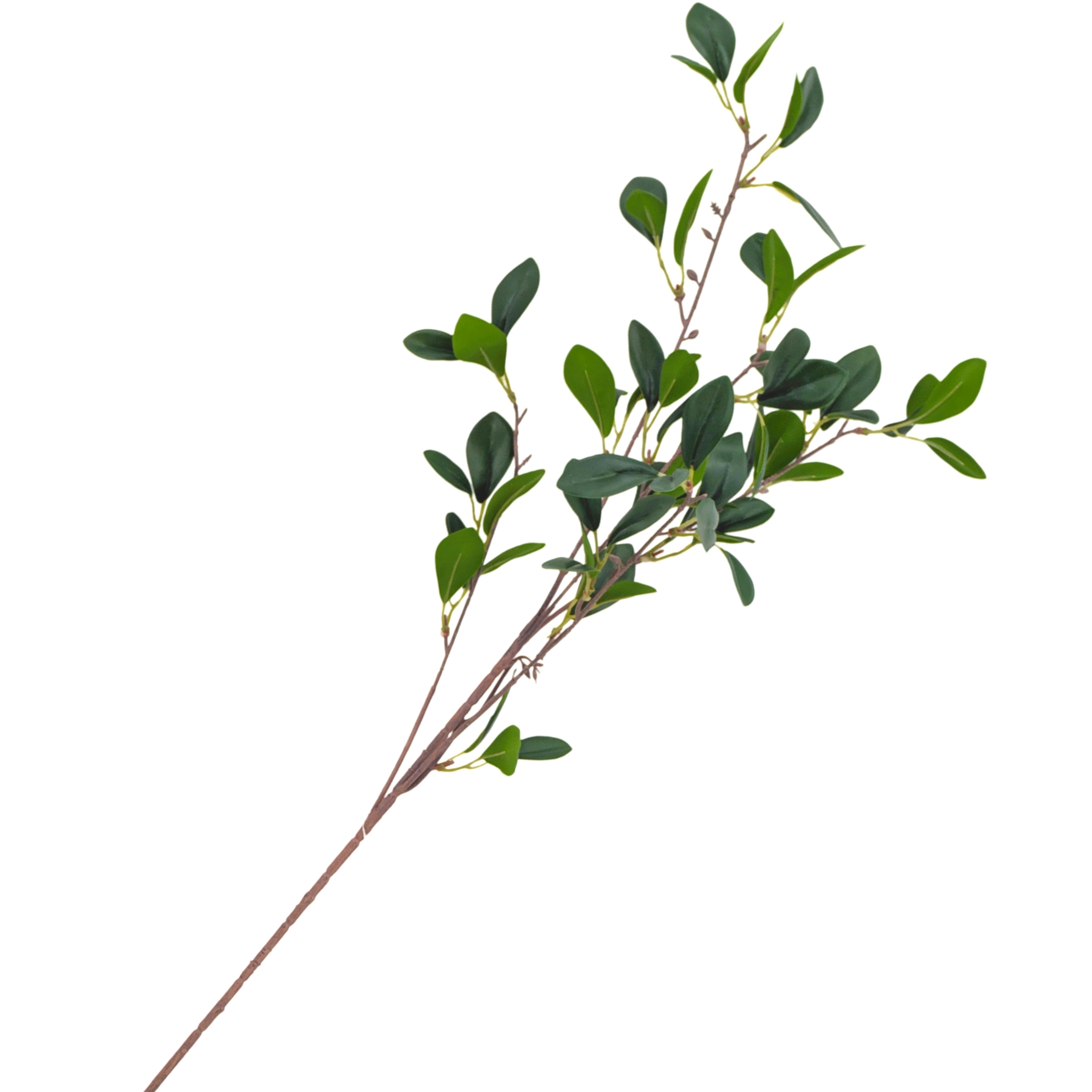 V637-AFL37040-202508251730-00 bulk 24 Artificial Milan Leaves Stem 5 Branches 90cm - Image 1