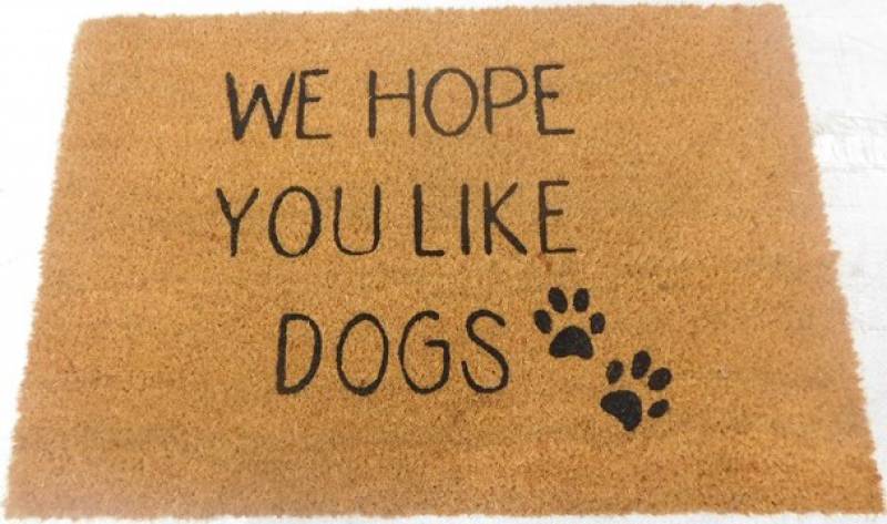 V637-E423723-202508252010-00 We Hope You Like Dogs Doormat 60x40cm - Image 1