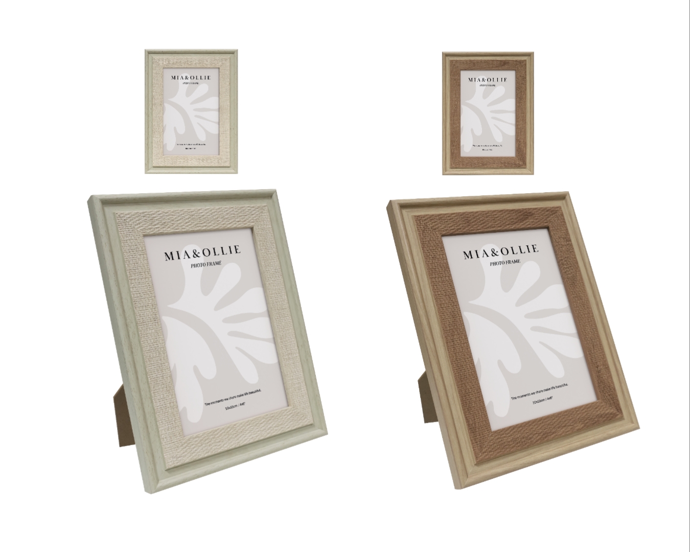V637-PHO37308-202508252104-00 Set 2 Photo Frame Elise '4x6in' Assort 15cm - Image 1