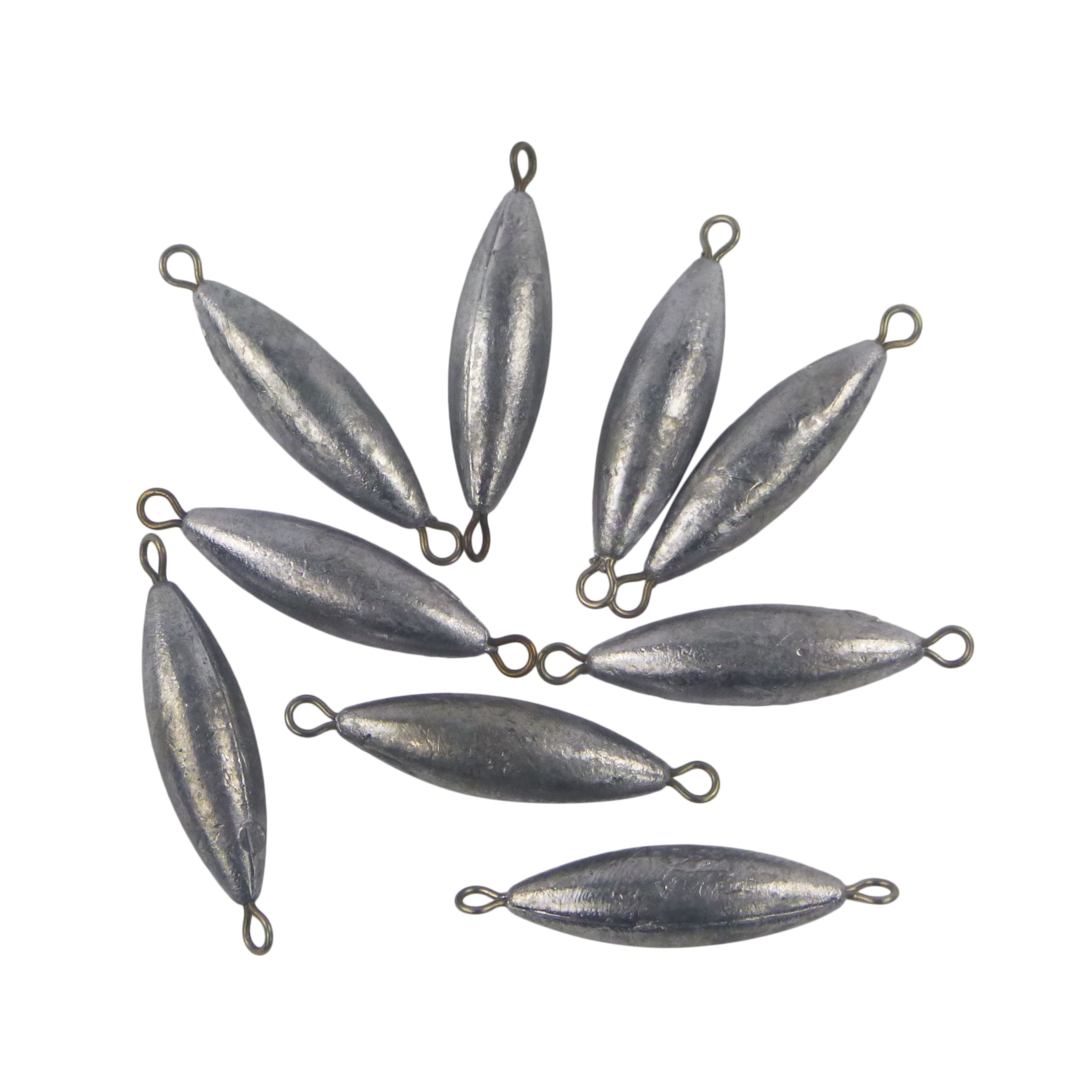 V658-93MC000642004-202507311415-00 Swimerz 4oz Torpedo Trolling Sinker, Lead 9 Pack - Image 1