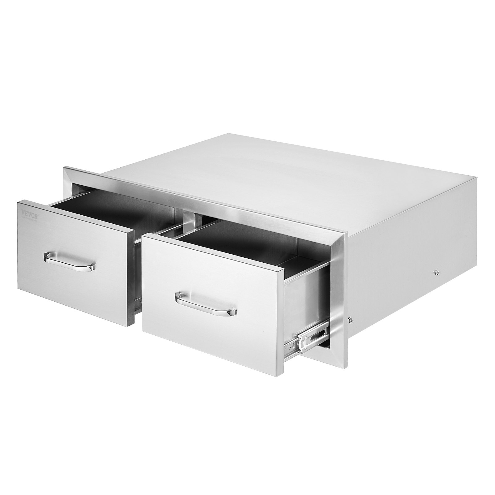 V952-CTG30X10X20000001V0-202508011255-00 VEVOR Outdoor Kitchen Drawers 30" W x 10" H x 20" D, Horizontal Double BBQ Access Drawers Stainless Steel with Handle, BBQ Island Drawers for Outdoor Kitchens or Patio Grill Station - Image 1