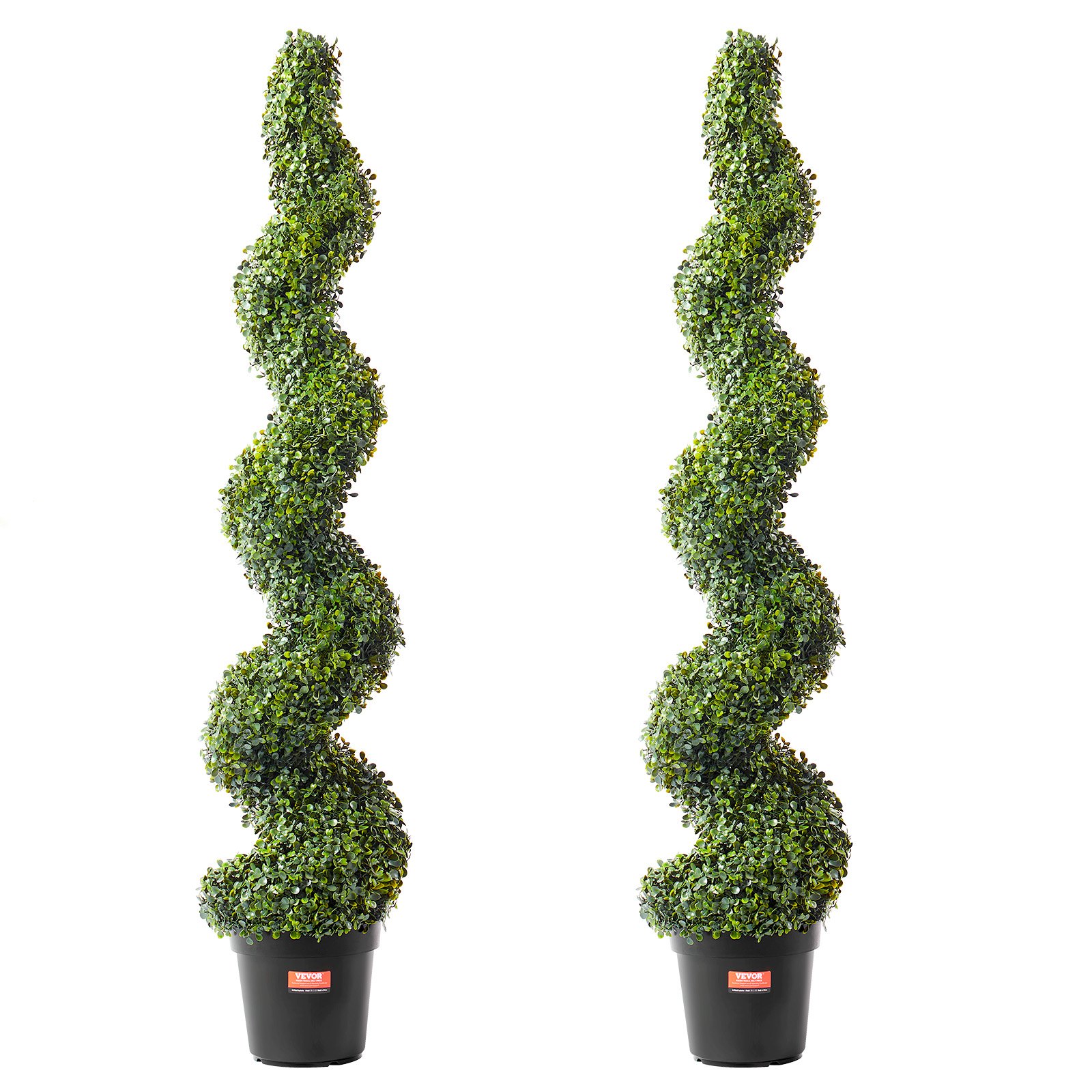 V952-HYMRGXJS60YCC0X1LV0-202507141727-00 VEVOR 2 Pack 152.4cm Artificial Boxwood Topiary Tree Faux Plant UV Decor In/Outdoor - Image 1